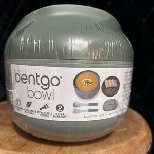 Bentgo Bowl - Insulated Leak-Resistant Bowl with Snack Compartment, Collapsible